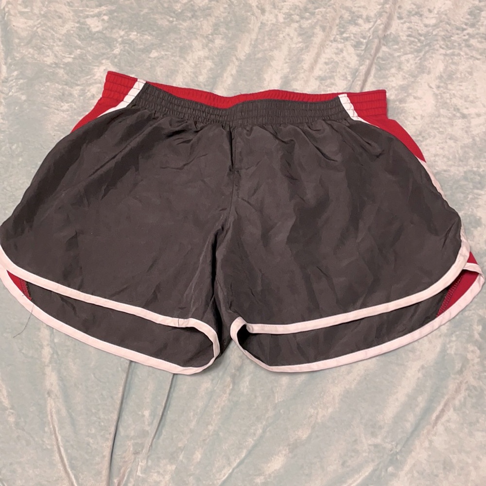 red white and black Holloway athletic shorts